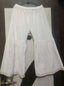 Elegant White Kurta  Palazzo