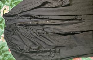 Elegant Black Embellished Kurta