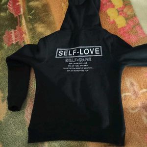 Black 'Self-Love' Hoodie