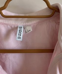 Pink Cropped Polo Top