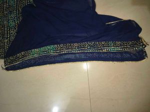 Beautiful Navy Blue Kurta Set with Dupatta