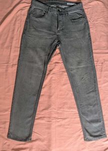 zudio Grey Wash Denim Jeans