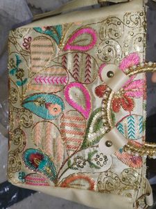 Embroidered Clutch Bag