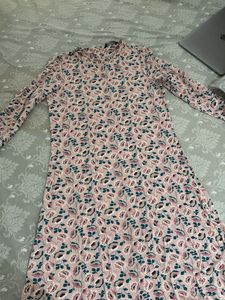 Floral Print Long Sleeve Dress