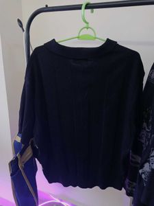 Navy Blue Collared Polo Shirt
