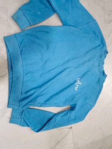 Sky Blue Pullover Sweatshirt