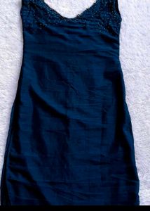 Elegant Navy Sleeveless Dress
