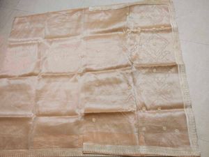 Elegant Peach Organza Dupatta