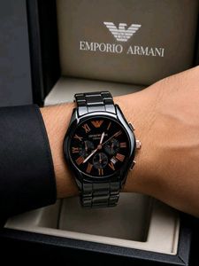 Emporio Armani Black Ceramic Watch
