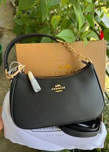 Coach Pebble Leather Shoulder Bag