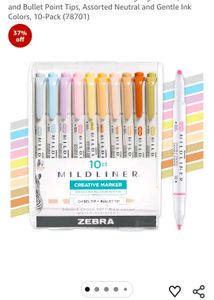 Zebra Mildliner Water-Based Marker - Green color o