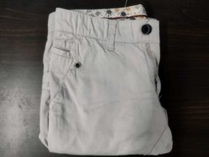 Men's Cream Color Cotton Pants