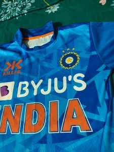 Men's Blue India Cricket Jersey