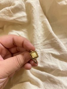 Vintage Square Gemstone Ring