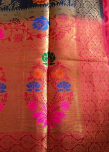 Kanjeevaram Silk Saree Blue Body