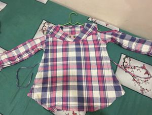 Chic Plaid Collared Top
