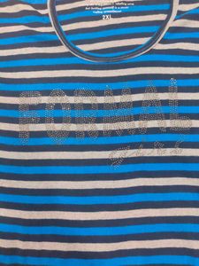 Blue Stripped T Shirt