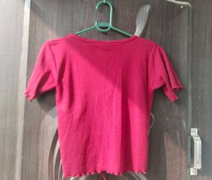 Stylish Ruched V-Neck Crop Top