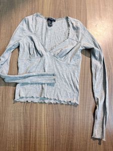Forever 21 Ribbed Long Sleeve Top
