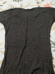 black Gray Graphic T-Shirt
