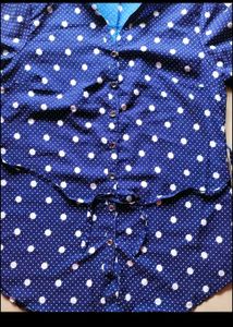 Polka Dot Button-Up Top