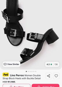 Stylish Buckled Block Heels