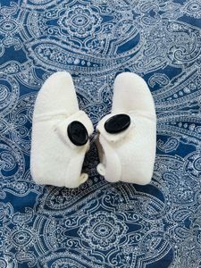 Soft Cream Baby Booties