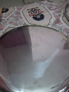 Stainless Steel Dinner Plates 2pc