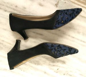 Blue And Black suede Bellies