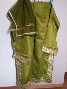 Semi Stitched Sharara/Gharara With Gotapati Work