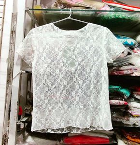 Elegant White Lace Top