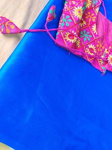 New Sare With Stiched Blouse