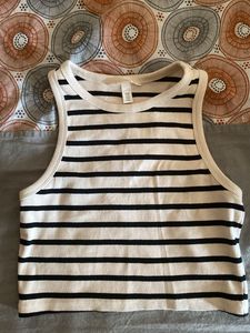 Striped Ribbed Tank Top