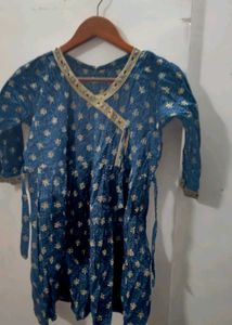 Blue Angrakha short top