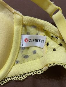 Yellow Lace Back Bra