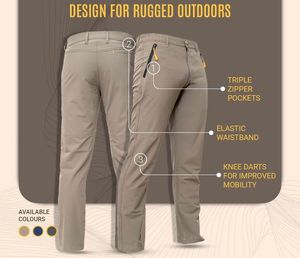 Dark Military Convertible Hiking Pants