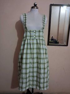 Plaid Pinafore Dress