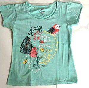 Cute Bird Graphic T-Shirt