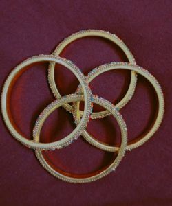 Colorful Crystal Bangle Set