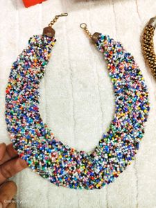 Vintage Beaded Necklaces Set of 3.