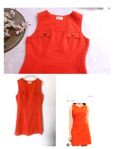 Vintage Orange Dress