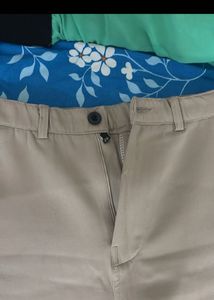 Cream Wide Leg formal Trousers