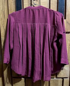 Vintage Burgundy Crop Top