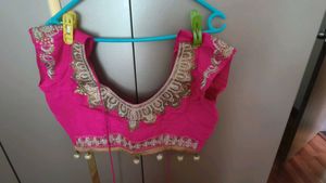 Girlish Peach And Magenta Lehnga