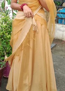 Elegant creme Silk dress