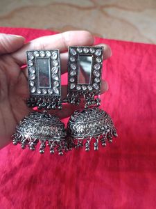 Big Size Oxidised Earrings