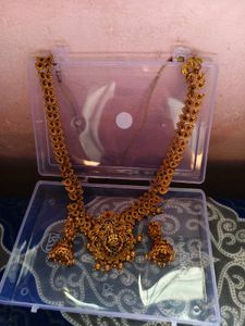 Exquisite Gold-Tone Indian Jewellery Set