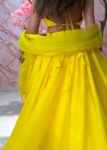 Vibrant Yellow Lehenga Choli Set