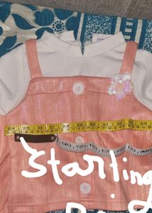 Pink Top With Skirt 👧 Cloth 2 To 3 Yers