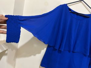Royal Blue Layered Top